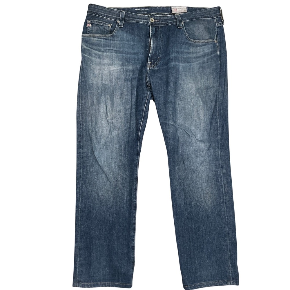 AG Everett Jeans Mens 36W 32L  Blue  Slim Straight Japanese Denim 360